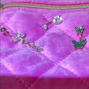 Sparkling and Stylish Belly Rings.